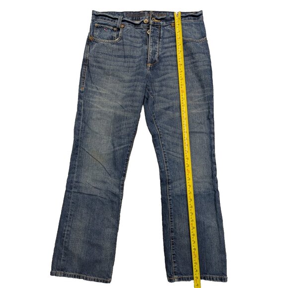 Tommy Hilfiger Men’s Bootcut Jeans 31x30 Blue Denim Premium Vintage Look - Picture 11 of 12